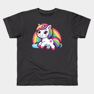 Unicorn S02 D60 Kids T-Shirt